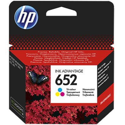 Cartus Original HP 652, 200 pagini, Color - imagine 2